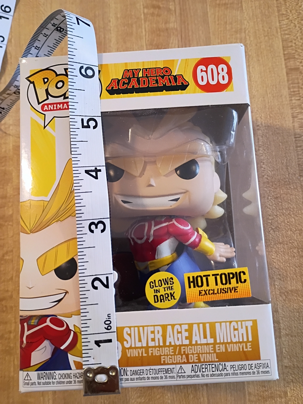 Funko Pop! My Hero Academia #608 Silver Age All Might - Red, Blue & Yellow